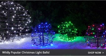 Christmas time light balls