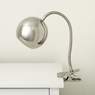 Silver contemporary Clip Lamp