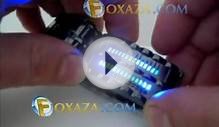 28 Blue LED Lights Long-lasting Army Style LED Watch.avi