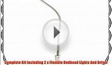 2 x LED Flexible Bedhead Reading Lights Rotating Head With