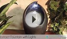 Abstract Tabletop Fountain w/ LED Lights by Serenity