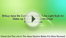 Bhbuy 4pcs 9w Curing Uv Lamp Tube Light Bulb for Make up