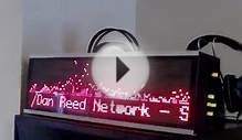 Centro player running on Raspberry Pi board LED display PT2