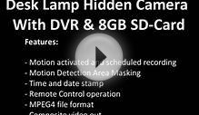 Clip-On Car Mirror Spy Camera DVR Vs. Desk Lamp Hidden