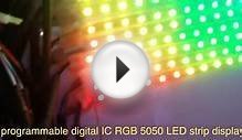 programmable digital IC RGB 5050 LED strip display